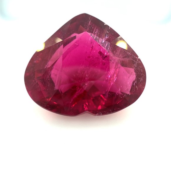 GIA Certified Rubellite Heart 36.63ct - Picture 1 of 8